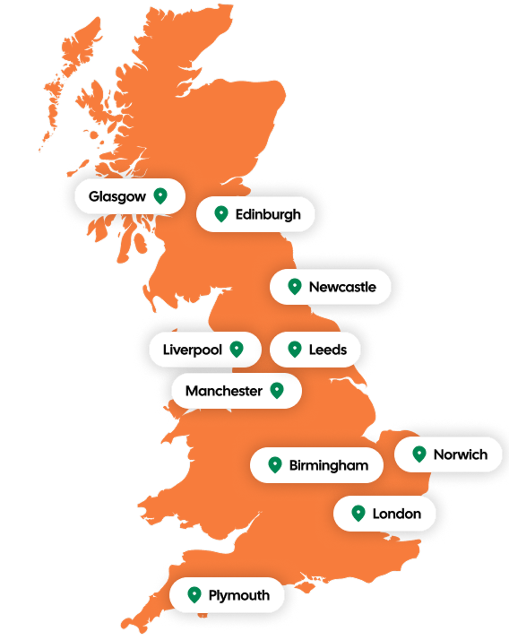 UK Coverage Map